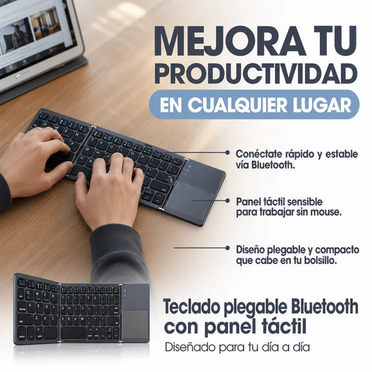 Teclado plegable portatil con mouse